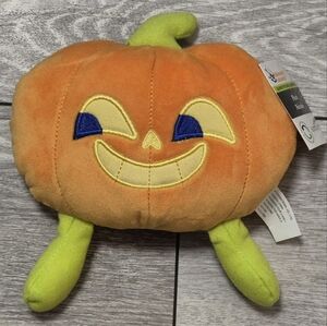 New Way To Celebrate Mini Orange Pumpkin Plush Toy With Glow In The Dark Effect